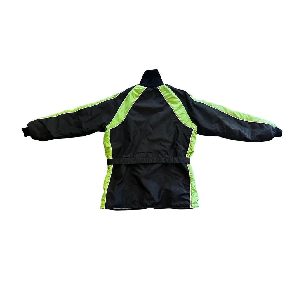 Arcticwear Vintage Black Neon Green Arctic Cat Snowmobile Jacket Men's Tall XL